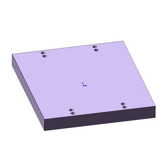 CBD 100 Loch passende Trägerplatte aus Aluminiumlegierung
