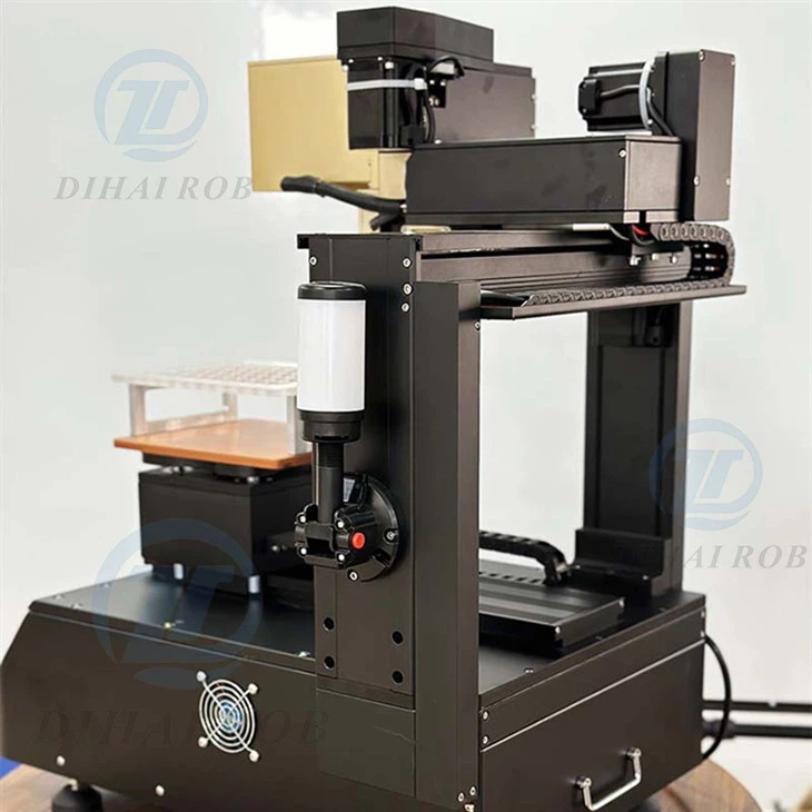 Semi-automatic Vape 5-needle CBD Heating Oil Filling Machine With Three-color Alarm Light