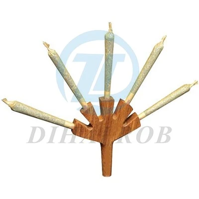 Vorrollen rohe natürliche Rauchpfeife Handholz geschwungene Röhre