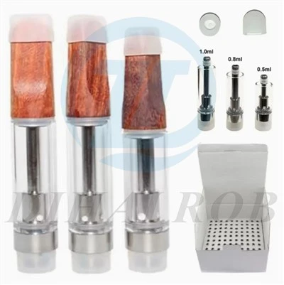 Zigarette Atomizer leerer Vape Vaporizer Stiftwagen Patronen Holz Tropfspitze Zigarettenhalter